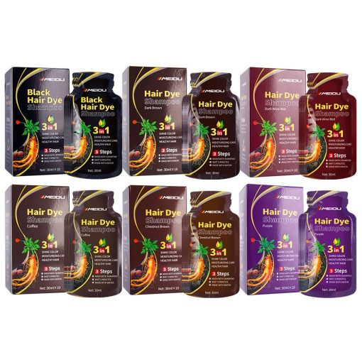 Gentle 3-in-1 Hair Dye - Portable Pouches, 10 Packs per Box – Bild 7