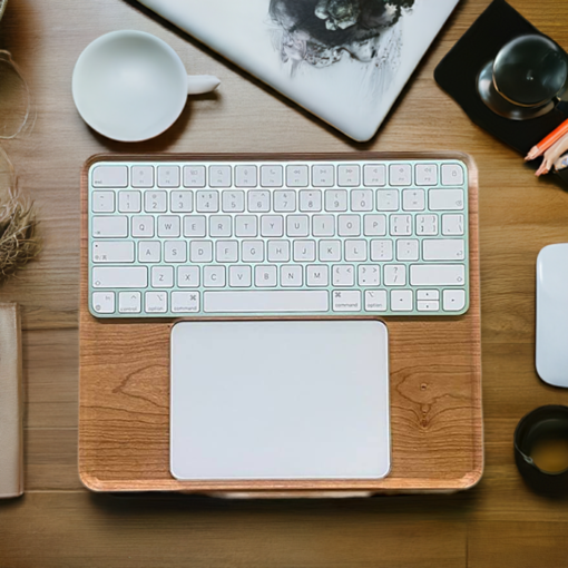 Magic Keyboard Stand for Apple Mac - Elevated Base with Wrist Rest and Palm Support for Trackpad