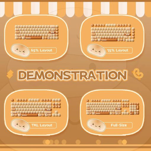 WonderBun Toasted Bread Keycaps – Limited Edition, DIY & Perfect for Keyboard Customization - Image 13