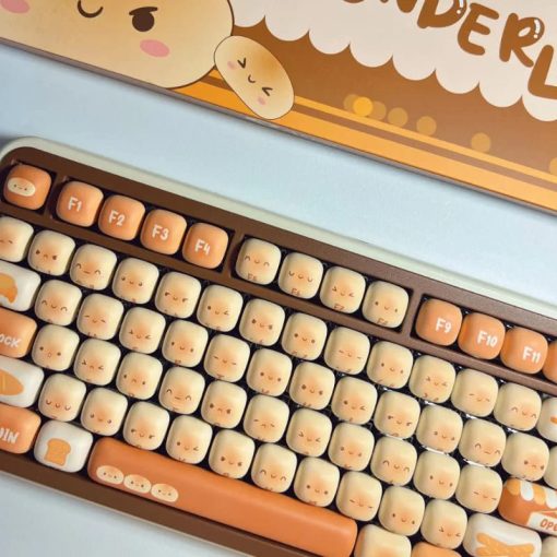 WonderBun Toasted Bread Keycaps – Limited Edition, DIY & Perfect for Keyboard Customization - Image 4