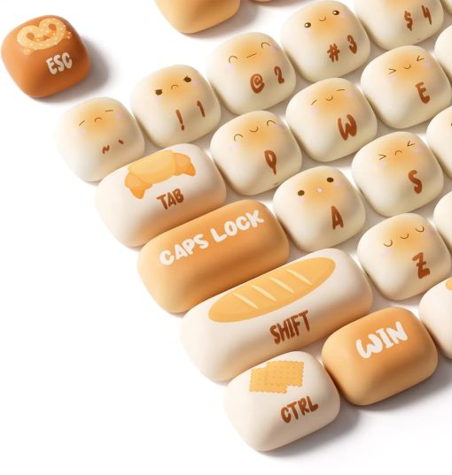 WonderBun Toasted Bread Keycaps – Limited Edition, DIY & Perfect for Keyboard Customization - Image 9